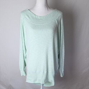 Free People We The Free Women's Sea Green Dolman Sleeve Pullover Top Size Small